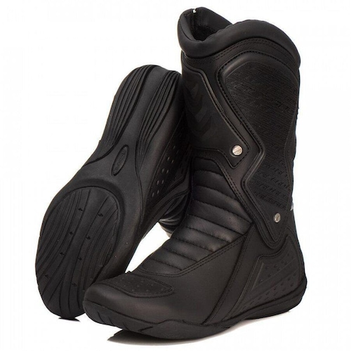 bota motociclista masculina cano alto