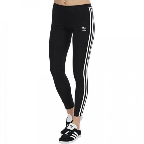 calça feminina adidas legging 3 stripes preta