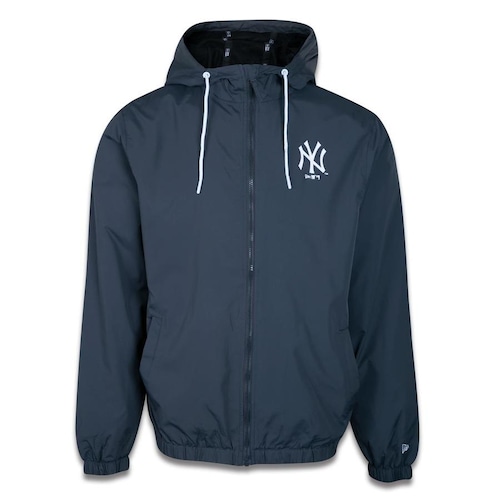 Jaqueta Corta-Vento New York Yankees MLB com Capuz Masculina Basic Sazonal Quad Menor preço em Jaqueta Corta-Vento New York Yankees MLB com Capuz Masculina Basic Sazonal Quad