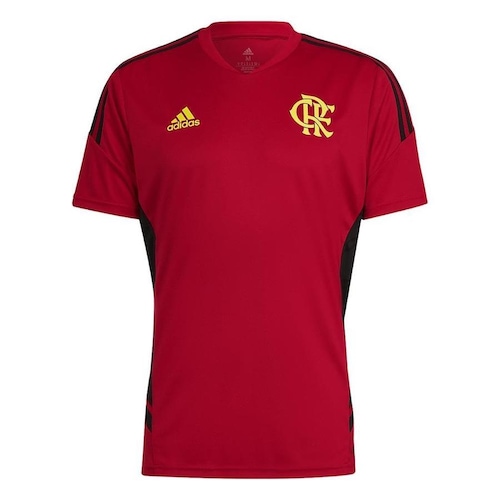 Camisa adidas Treino Comissão Flamengo 22 - Masculina Menor preço em Camisa adidas Treino Comissão Flamengo 22 - Masculina