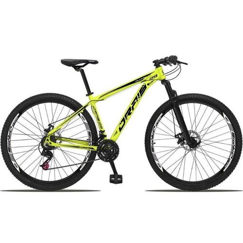 Bicicleta Drais Color T15 Aro 29 Susp. Dianteira 21 Marchas - Amarelo/preto