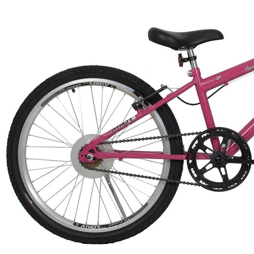 Bicicleta Athor Bike Model Aro 24 Rígida 18 Marchas - Branco/violeta