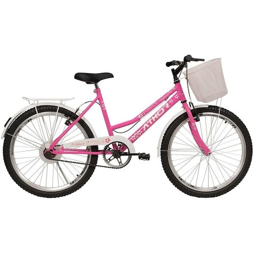 Bicicleta Athor Bike Nature Aro 24 Rígida 1 Marcha - Rosa