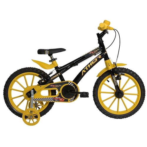 Bicicleta Athor Bike Baby Lux Aro 16 Rígida 1 Marcha - Amarelo/preto