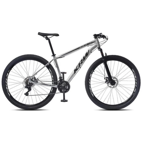 Bicicleta Krw S50 Aro 29 Susp. Dianteira 24 Marchas - Prata/preto