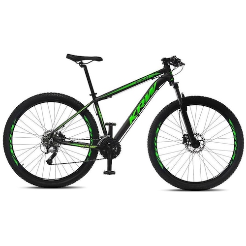 Bicicleta Krw R4 Disc H Aro 29 Susp. Dianteira 27 Marchas - Preto/verde