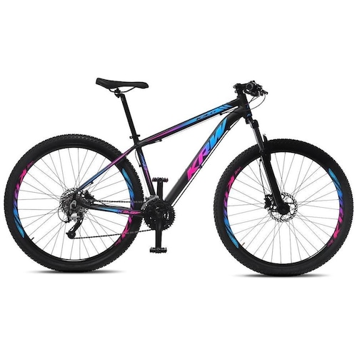 Bicicleta Krw X33 Aro 29 Susp. Dianteira 24 Marchas - Preto/rosa