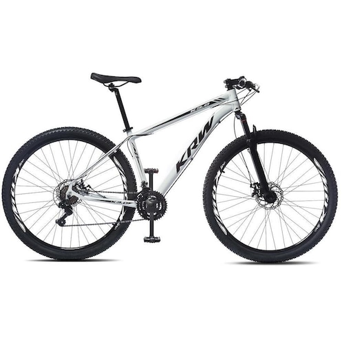 Bicicleta Krw X42 Aro 29 Susp. Dianteira 24 Marchas - Branco/preto