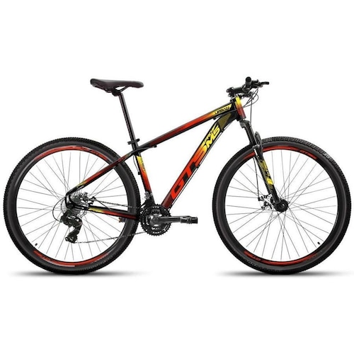 Bicicleta Gts Pro M5 Urban Aro 29 Susp. Dianteira 27 Marchas - Preto/vermelho