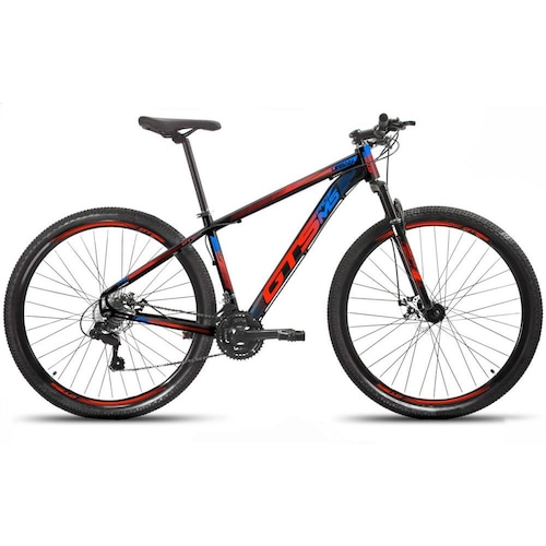 Bicicleta Gts Pro M5 Urban Disc H Aro 29 Susp. Dianteira 27 Marchas - Preto/vermelho