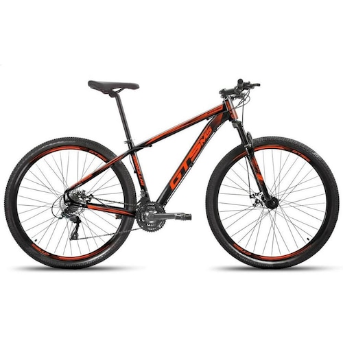 Bicicleta Gts Pro M5 Intense T15 Aro 29 Susp. Dianteira 27 Marchas - Laranja/preto