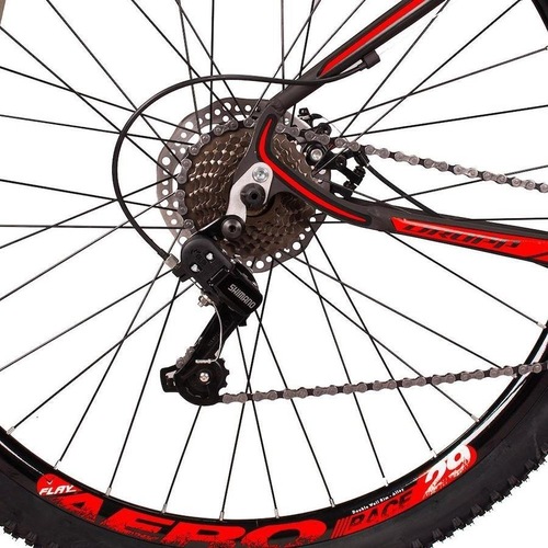 Bicicleta Dropp Z3 Disc H T19 Aro 29 Susp. Dianteira 21 Marchas - Preto/vermelho
