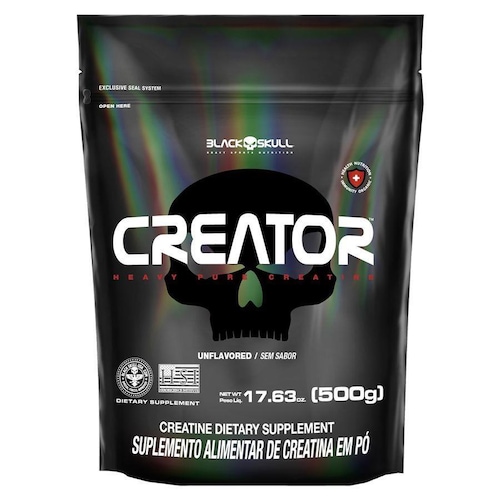 Creator - Creatina Monohidratada - 500G - Refil - Black Skull é boa?
