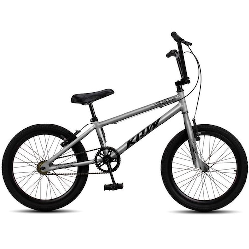 Bicicleta Krw Cross Aro 20 Rígida 1 Marcha - Prata/preto