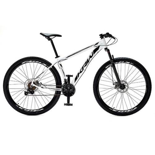 Bicicleta Krw S8 Aro 29 Susp. Dianteira 27 Marchas - Branco