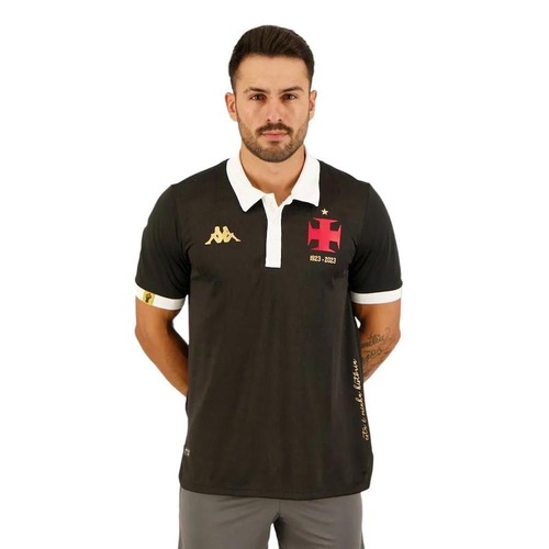 Camisa Polo do Vasco da Gama III 23 Kappa Masculina Jogador Menor preço em Camisa Polo do Vasco da Gama III 23 Kappa Masculina Jogador