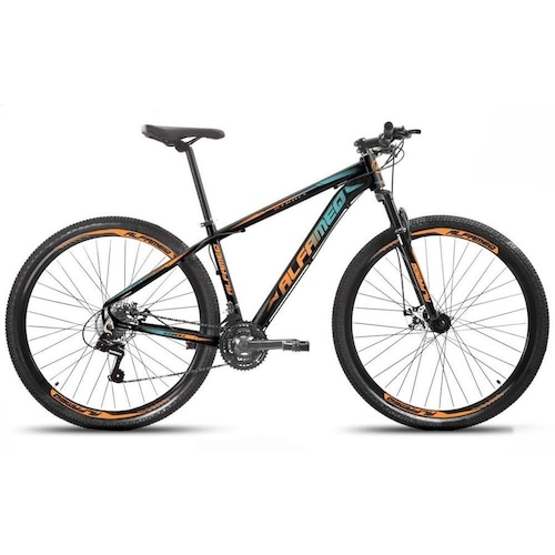 Bicicleta Alfameq Stroll Disc M Aro 29 Susp. Dianteira 24 Marchas - Preto/laranja/azul
