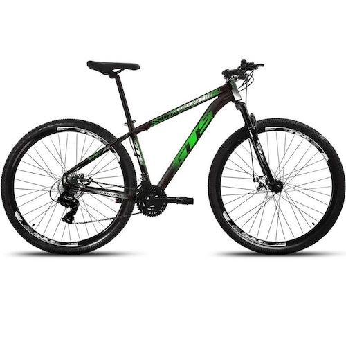 Bicicleta Alfameq Supreme Disc M Aro 29 Susp. Dianteira 24 Marchas - Preto/verde