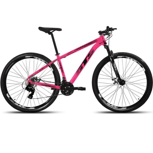 Bicicleta Alfameq Supreme Disc H Aro 29 Susp. Dianteira 24 Marchas - Preto/rosa