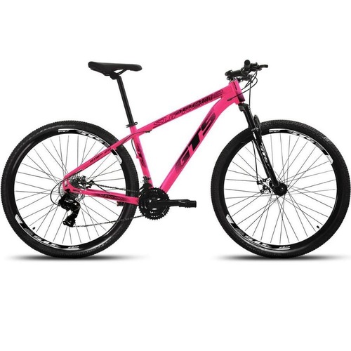 Bicicleta Alfameq Supreme Disc H Aro 29 Susp. Dianteira 27 Marchas - Preto/rosa