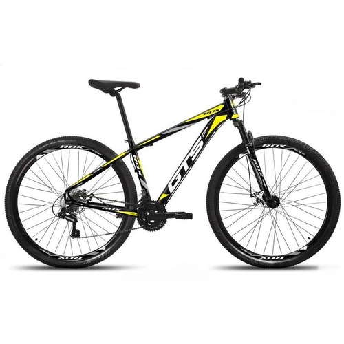 Bicicleta Gts Feel Aro 29 Susp. Dianteira 21 Marchas - Amarelo/preto