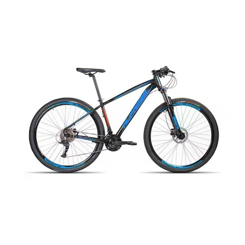 Bicicleta Alfameq Tirreno Disc H Aro 29 Susp. Dianteira 27 Marchas - Preto/azul/vermelho