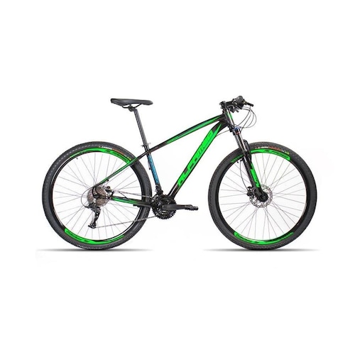 Bicicleta Alfameq Tirreno Disc H Aro 29 Susp. Dianteira 27 Marchas - Preto/verde