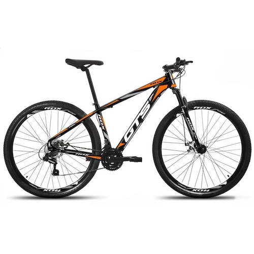 Bicicleta Gts Feel Rdx Disc H Aro 29 Susp. Dianteira 27 Marchas - Preto/laranja