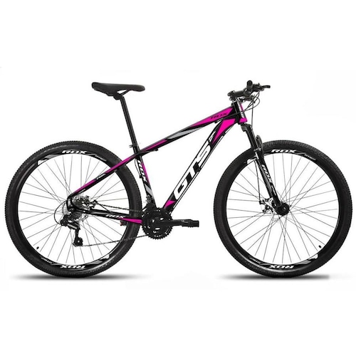 Bicicleta Gts Feel Rdx Disc H Aro 29 Susp. Dianteira 27 Marchas - Preto/rosa