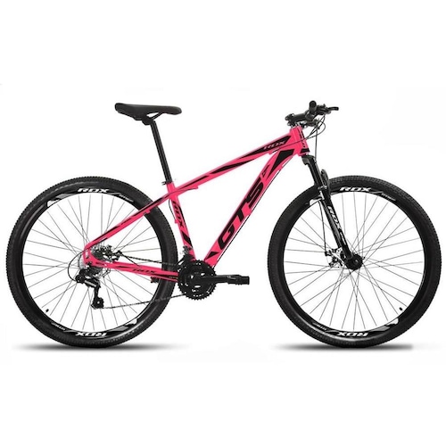Bicicleta Gts Feel Disc H Aro 29 Susp. Dianteira 27 Marchas - Rosa/preto