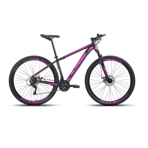 Bicicleta Alfameq Atx Disc M Aro 29 Susp. Dianteira 21 Marchas - Preto/rosa