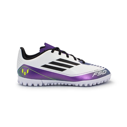 Chuteiras Society adidas F50 Club Messi Júnior Menor preço em Chuteiras Society adidas F50 Club Messi Júnior