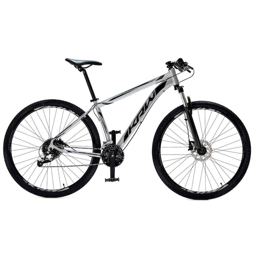 Bicicleta Krw Sx17 Aro 29 Susp. Dianteira 24 Marchas - Prata/preto