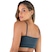 Top Fitness Mvb Modas Cropped Academia Franzido Suplex - Feminino CINZA