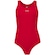 Maiô para Natação com Proteção Solar UV Fila Austrália - Adulto VERMELHO/PRATA