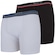 Kit de Cueca Boxer Lupo com 2 Unidades - Adulto PRETO/BRANCO