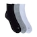 Kit 3 Pares de Meias Atoalhadas Cano Médio Tamanho 34 - 38 Casual Oxer Adulto PRETO/CINZA/BRANCO