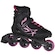 Patins Oxer Byte - In Line - Fitness - ABEC 7 - Adulto PRETO/ROSA