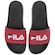 Chinelo Fila Drifter Basic - Slide - Masculino PRETO/VERMELHO