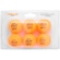 Kit de Bolas de Tênis de Mesa/Ping-Pong Vollo com 6 Unidades LARANJA