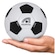 Minibola de Futebol de Campo Adams Classic BRANCO/PRETO