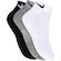 Kit de Meias Nike Everyday Cushioned Low com 3 Pares - Adulto PRETO/BRANCO