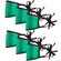 Máscara de Proteção Adams Kit com 6 Unidades VERDE ESC/VERDE CLA