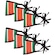 Máscara de Proteção Adams Kit com 6 Unidades VERDE/VERMELHO