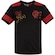 Camiseta do Flamengo Zico Retrô - Infantil PRETO/VERMELHO