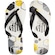Chinelo do Santos Dupé 4144755 - Unissex BRANCO/PRETO