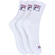 Kit de Meias Cano Alto Fila Tripack FBOX com 3 Pares - 34 a 38 - Adulto BRANCO