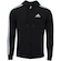 Jaqueta de Moletom com Capuz adidas Essentials 3S - Masculina PRETO/BRANCO