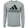 Blusão de Moletom sem Capuz adidas Essentials Logo - Masculino CINZA/PRETO