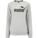 Blusão Puma Feminino Essentials Logo Crew FL CINZA